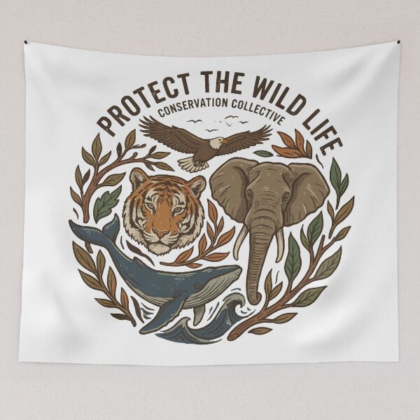 Item preview, Protect The Wild Life Conservation Collective designed and sold by Oko Shop.