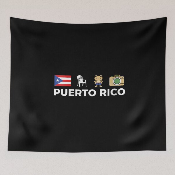 Item preview, Puerto Rico Flag Coqui Frog Beach Chair Camera Travel Souvenir designed and sold by BancaJone.
