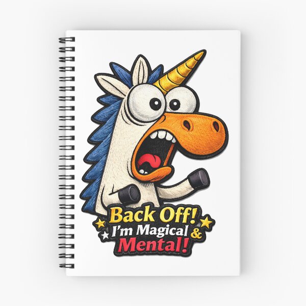 Item preview, Back Off Magical Mental Unicorn Patch designed and sold by Mastermind-Art.