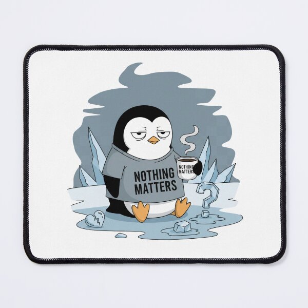 Item preview, Nihilist Penguin Shirt – Cute but Depressing Animal Art designed and sold by Mukesh Saxena.