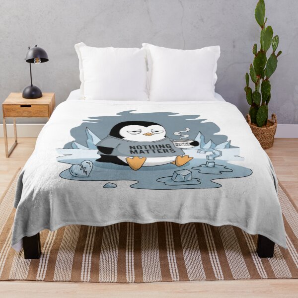 Item preview, Nihilist Penguin Shirt – Cute but Depressing Animal Art designed and sold by Mukesh Saxena.