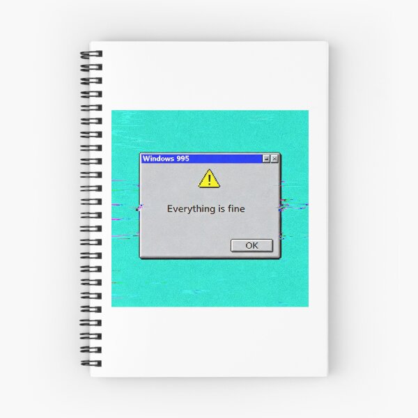 Item preview, Everything Is Fine Error Message - Retro Windows 95 Art designed and sold by PictorialWhimsy.