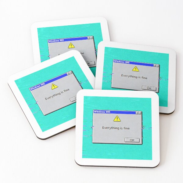 Item preview, Everything Is Fine Error Message - Retro Windows 95 Art designed and sold by PictorialWhimsy.