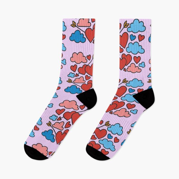 Item preview, Hearts and clouds with Cupid's arrows  designed and sold by Moonshroomarts.