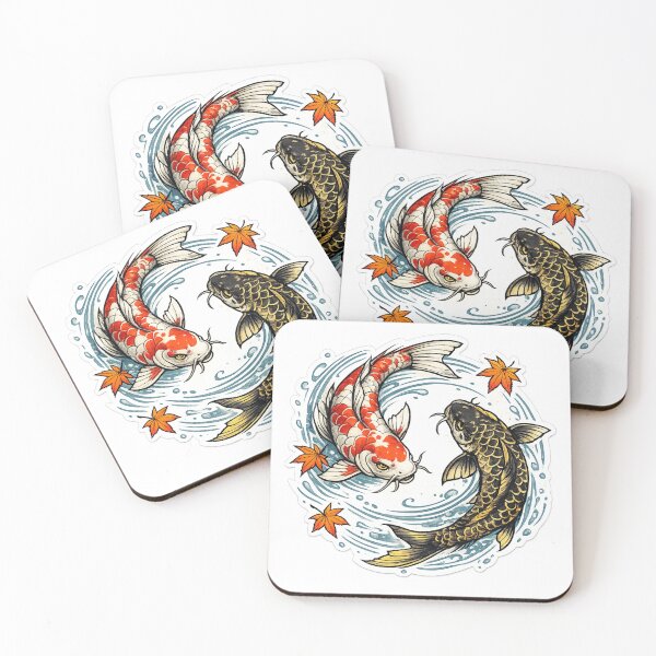 Item preview, Japanese Ukiyo-e Koi Fish Yin Yang Tattoo Art designed and sold by RiotKida.
