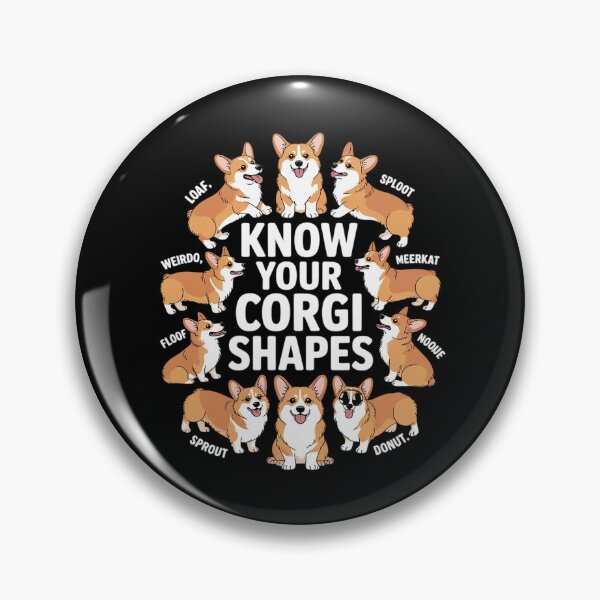Item preview, Know Your Corgi Shapes Cute Welsh Dog Lover designed and sold by MarkLeedsArt.