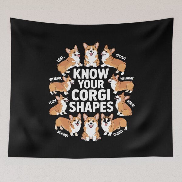 Item preview, Know Your Corgi Shapes Cute Welsh Dog Lover designed and sold by MarkLeedsArt.