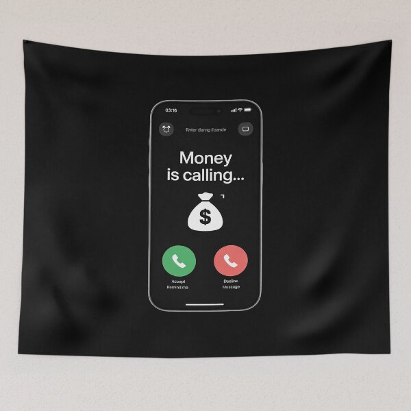 Item preview, Incoming Call Money Is Calling designed and sold by angolinnArt.
