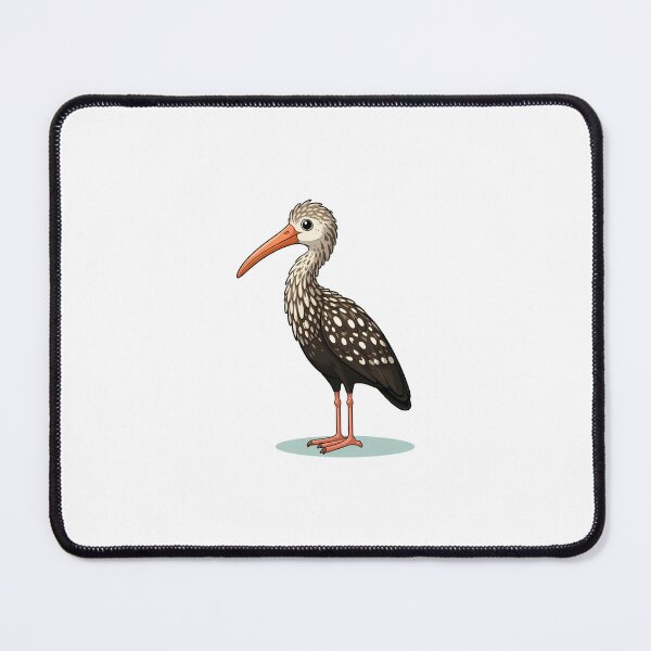 Item preview, Illustration of a playful bird standing on a light blue surface with a cheerful expression. designed and sold by cave-canvas.