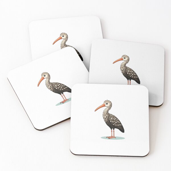 Item preview, Illustration of a playful bird standing on a light blue surface with a cheerful expression. designed and sold by cave-canvas.
