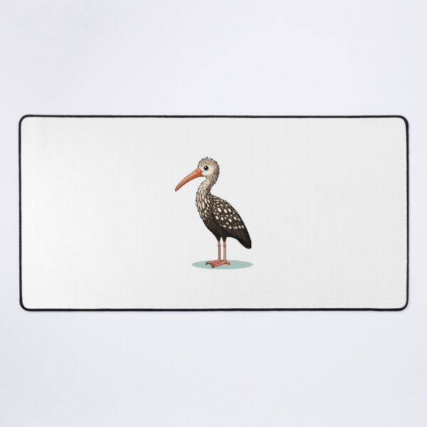 Item preview, Illustration of a playful bird standing on a light blue surface with a cheerful expression. designed and sold by cave-canvas.
