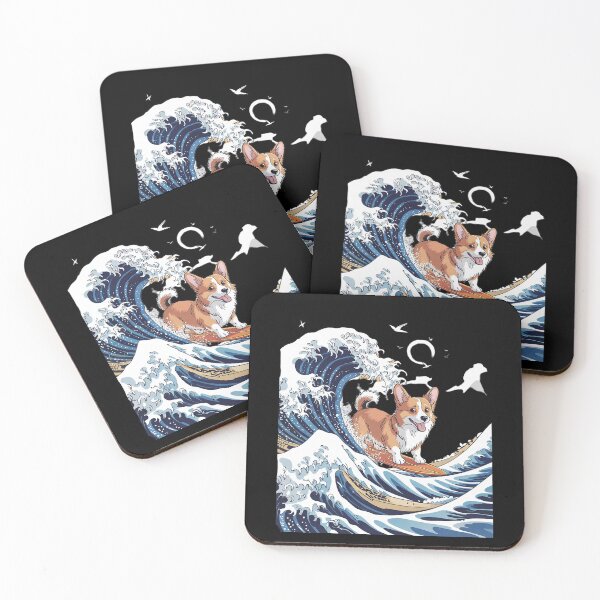 Item preview, Surfing Wave Pembroke Welsh Corgi Dog Lover designed and sold by joyouartArt.