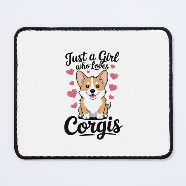 Item preview, Girl Who Loves Corgi designed and sold by MarkLeedsArt.