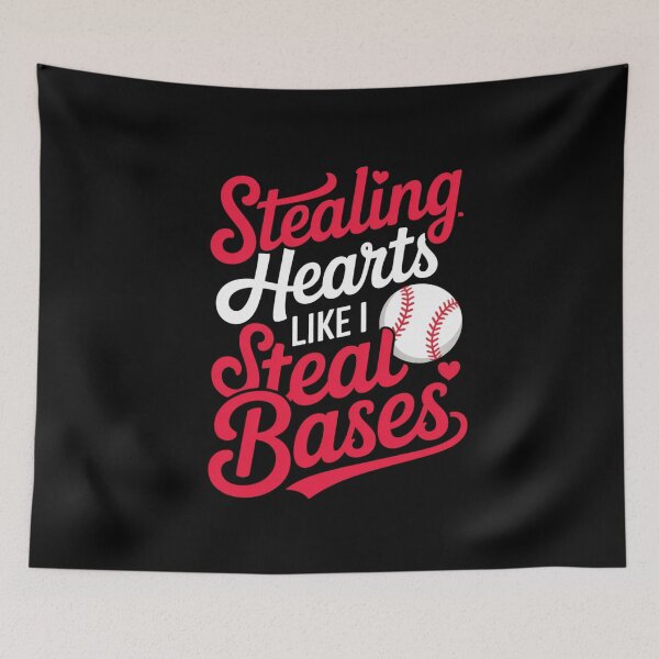 Item preview, Stealing Hearts Like I Steal Bases Cute Baseball Valentines Day Kids Gift designed and sold by Gargamal.