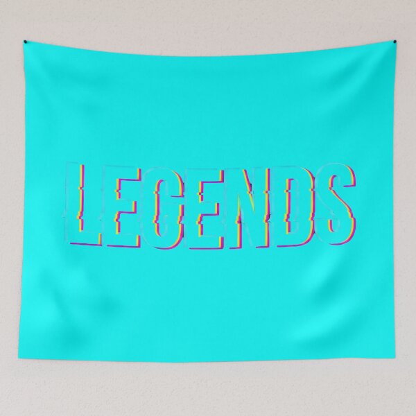 Item preview, Legends Glitch Text Cyberpunk Neon 2026 designed and sold by MarCinu Art.