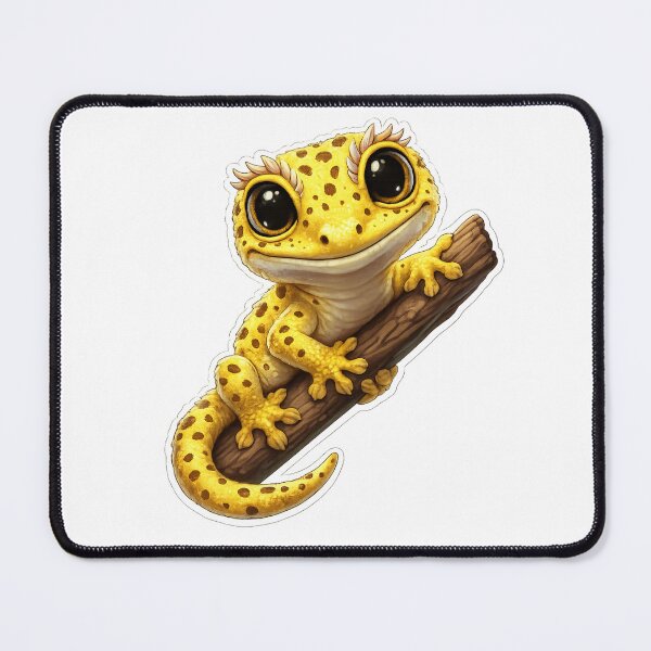 Item preview, Smiling Leopard Gecko Cute Reptile Animal designed and sold by HarlemDigitals.