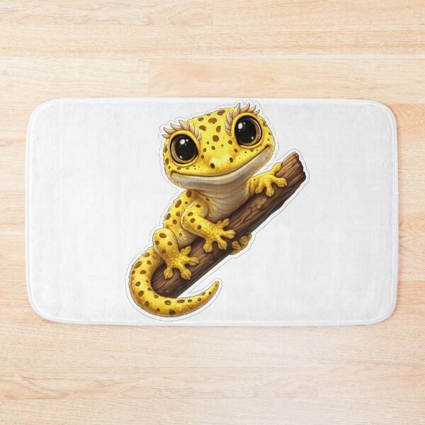 Item preview, Smiling Leopard Gecko Cute Reptile Animal designed and sold by HarlemDigitals.
