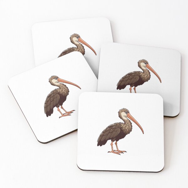 Item preview, Illustration of a brown bird with long legs and beak, showcasing vibrant feathers. designed and sold by cave-canvas.