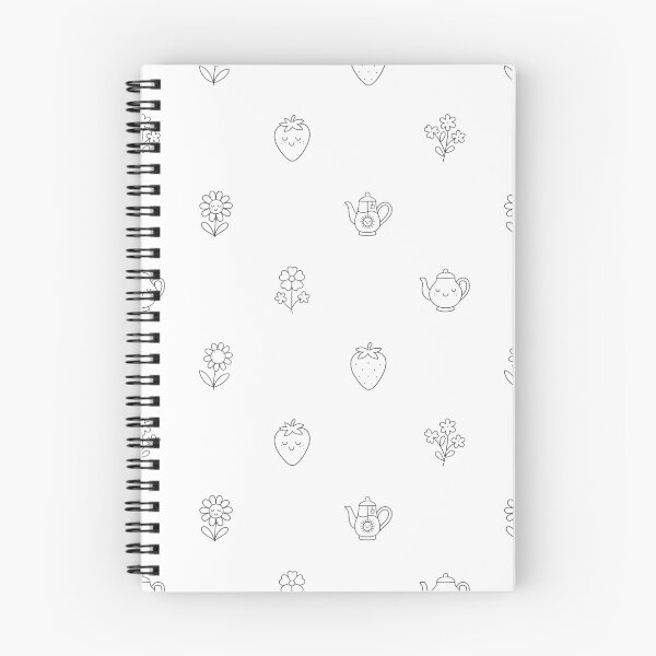 Item preview, Cozy Coloring Pattern Flowers Tea and Strawberries designed and sold by Anna Grunduls.