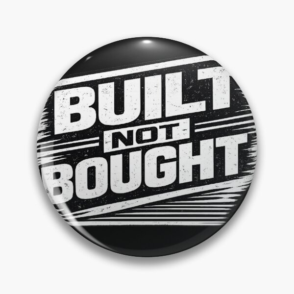 Item preview, Built Not Bought Mechanic Sticker | Project Car Garage Builder Design designed and sold by Wolf Garage.