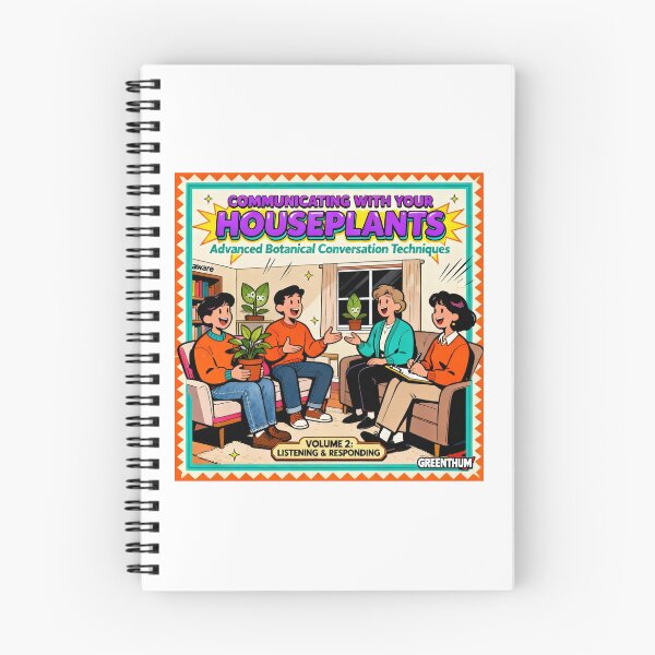Item preview, Houseplant Communication - Retro 90s Absurd Humor Art designed and sold by PictorialWhimsy.