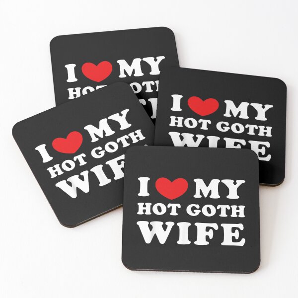 Item preview, I Love My Hot Goth Wife Alternative Emo Aesthetic Dark Fashion Spouse Gift designed and sold by Phil Ben.