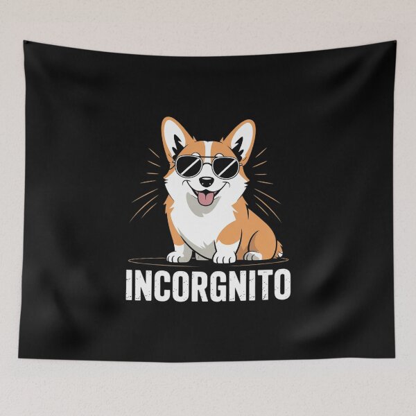 Item preview, Incorgnito Pembroke Welsh Corgi Dog Lover Corgi designed and sold by MarkLeedsArt.
