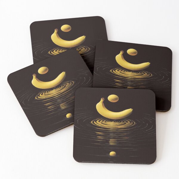 Artikelvorschau, Goldene Bananenresonanz – Minimale surreale Kunst entworfen und verkauft von ZChrome.