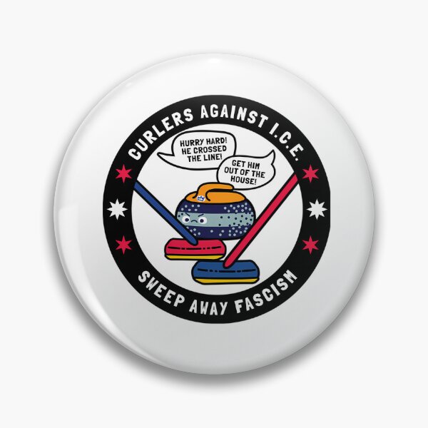 Item preview, Curlers Against Ice Sweep Away Fascism designed and sold by Silent Messages.