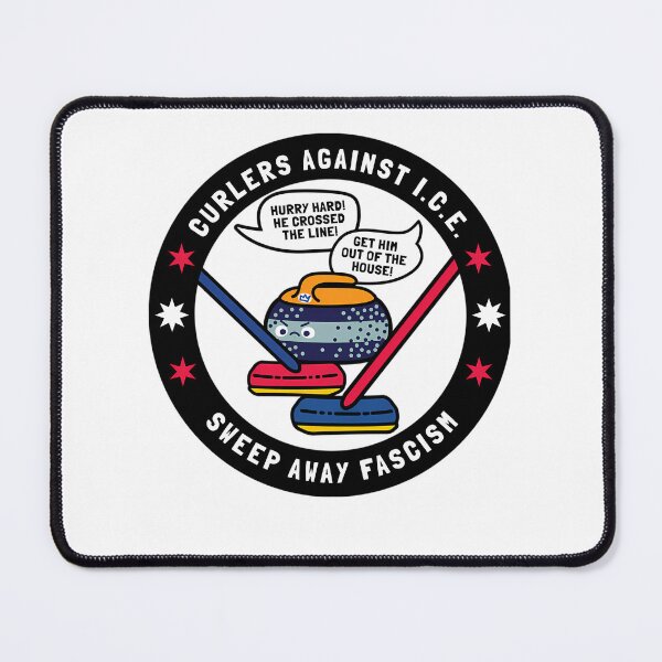 Item preview, Curlers Against Ice Sweep Away Fascism designed and sold by Silent Messages.