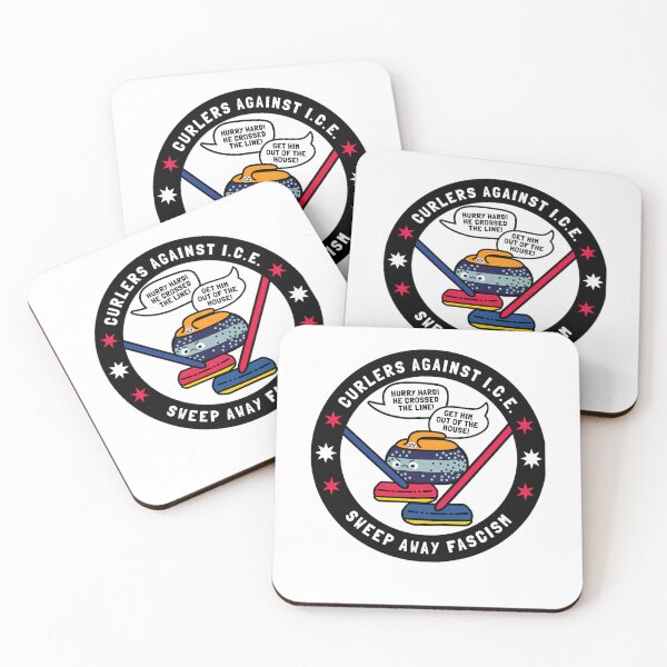 Item preview, Curlers Against Ice Sweep Away Fascism designed and sold by Silent Messages.