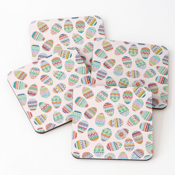 Item preview, Painted Easter Eggs on blush designed and sold by farreystudio.