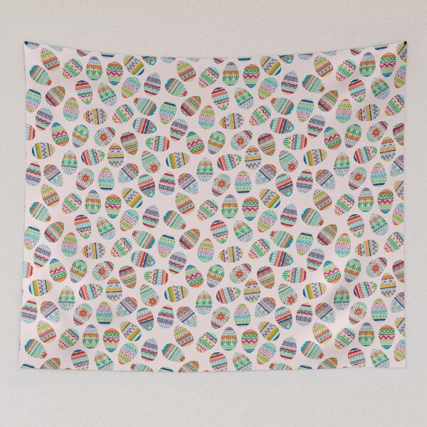 Item preview, Painted Easter Eggs on blush designed and sold by farreystudio.