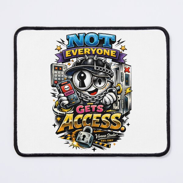 Item preview, Not Everyone Gets Access Cybersecurity Tech Humor Streetwear Art Design - Privacy Matters Urban Aesthetic Graphic for Coders, Hackers, and IT Professionals by Vivaan Studio Original designed and sold by Vivaan Studio.