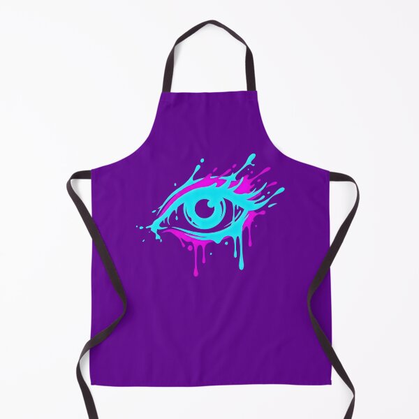 Item preview, Neon Cyberpunk Melting Eye Drip Glitch Art designed and sold by MarCinu Art.