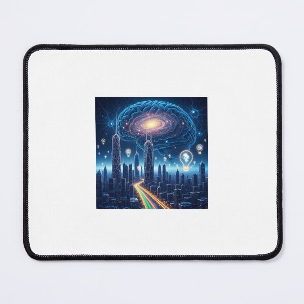 Item preview, The Neural Metropolis: A Cosmic Mindscape designed and sold by kirtiy380.