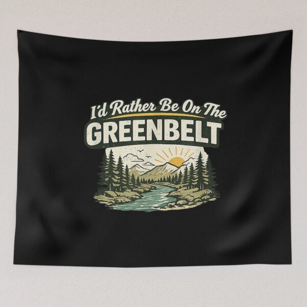 Item preview, Id Rather Be On The Greenbelt Boise Idaho Nature Hiking Outdoor Adventure designed and sold by Phil Ben.