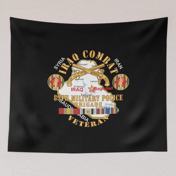 Item preview, Army - 89th Military Police Brigade - Iraq Combat Veteran - SSI - Br w IRAQ SVC X 300 designed and sold by Military Insignia Products.