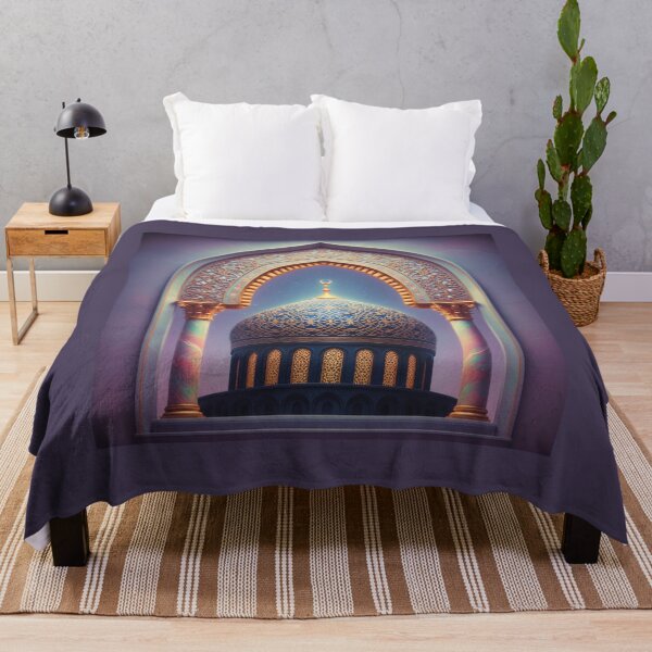 Item preview, Celestial Midnight Mosque: Golden Dome & Marble Arch Art (V.3) designed and sold by D-Islamic.