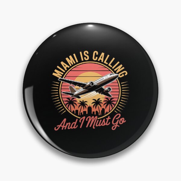 Item preview, Miami Is Calling I Must Go Florida Miami Summer Beach designed and sold by angolinnArt.