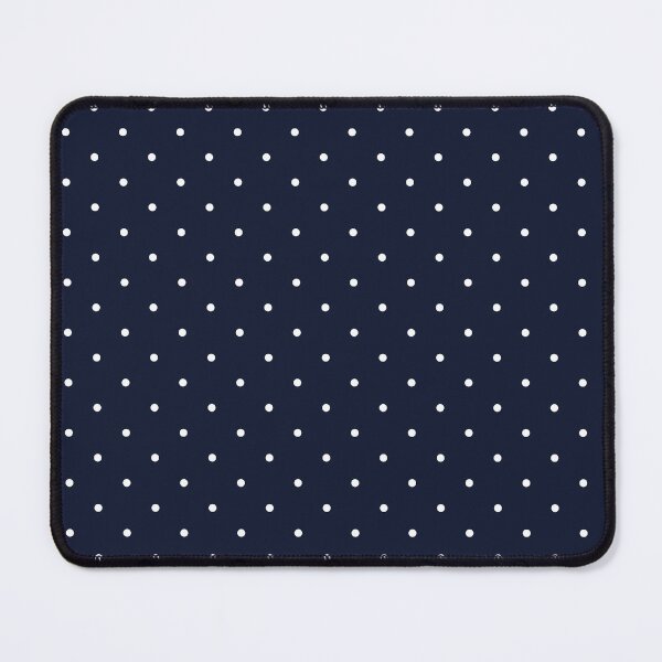 Item preview, White polka dots on navy blue background designed and sold by RishabhArts1.