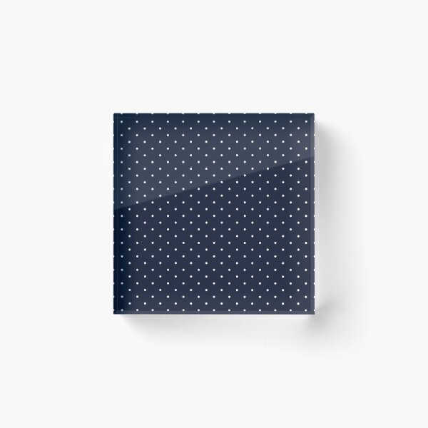 Item preview, White polka dots on navy blue background designed and sold by RishabhArts1.