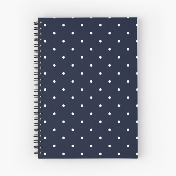 Item preview, White polka dots on navy blue background designed and sold by RishabhArts1.