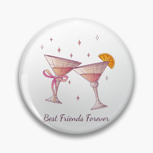 Item preview, Best Friends Forever Cocktail Illustration designed and sold by ColorloomArt.