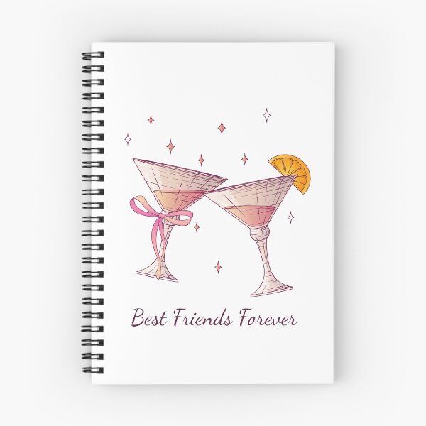 Item preview, Best Friends Forever Cocktail Illustration designed and sold by ColorloomArt.