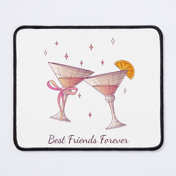 Item preview, Best Friends Forever Cocktail Illustration designed and sold by ColorloomArt.