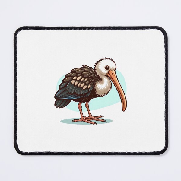 Item preview, A vibrant cartoon-style illustration of a stork standing proudly with its distinctive features. designed and sold by cave-canvas.