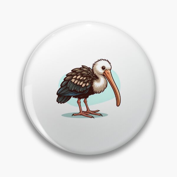 Item preview, A vibrant cartoon-style illustration of a stork standing proudly with its distinctive features. designed and sold by cave-canvas.