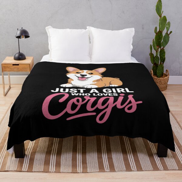 Item preview, Just A Girl Who Loves Corgis - Welsh Corgi Owner Dog Lover designed and sold by MarkLeedsArt.