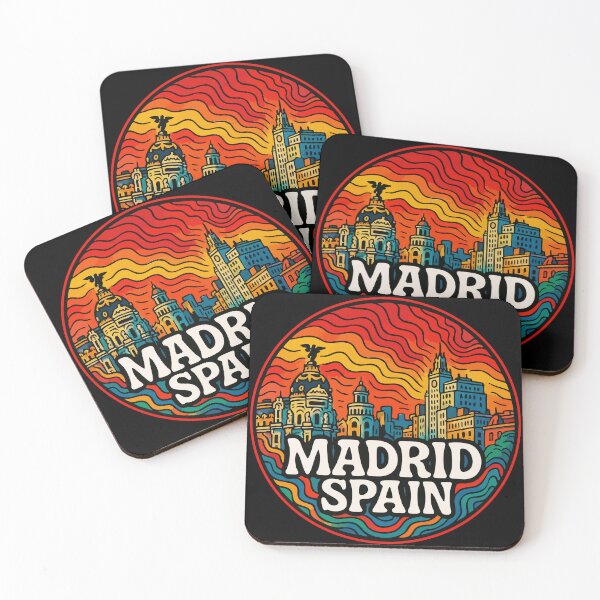 Item preview, Madrid Spain Trippy Art Travel designed and sold by TomFrontierArt.